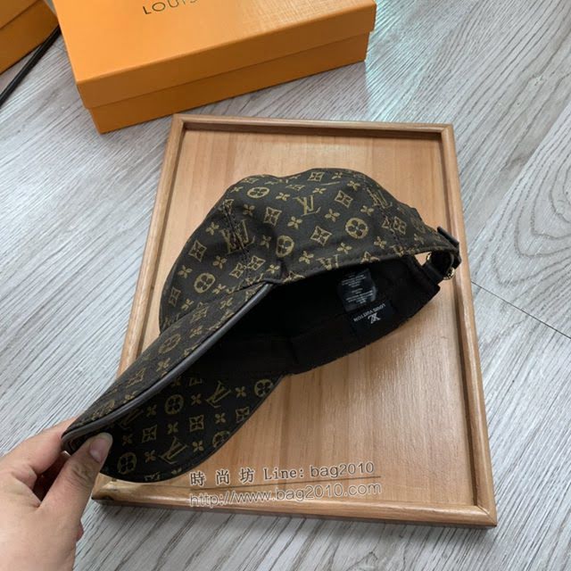 LV新品男士帽子 路易威登經典印花鴨舌帽棒球帽  mm1345